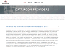 Tablet Screenshot of dataroomproviders.com